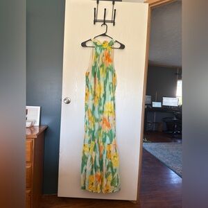 1. State Floral Maxi Dress - Green, Yellow, Orange